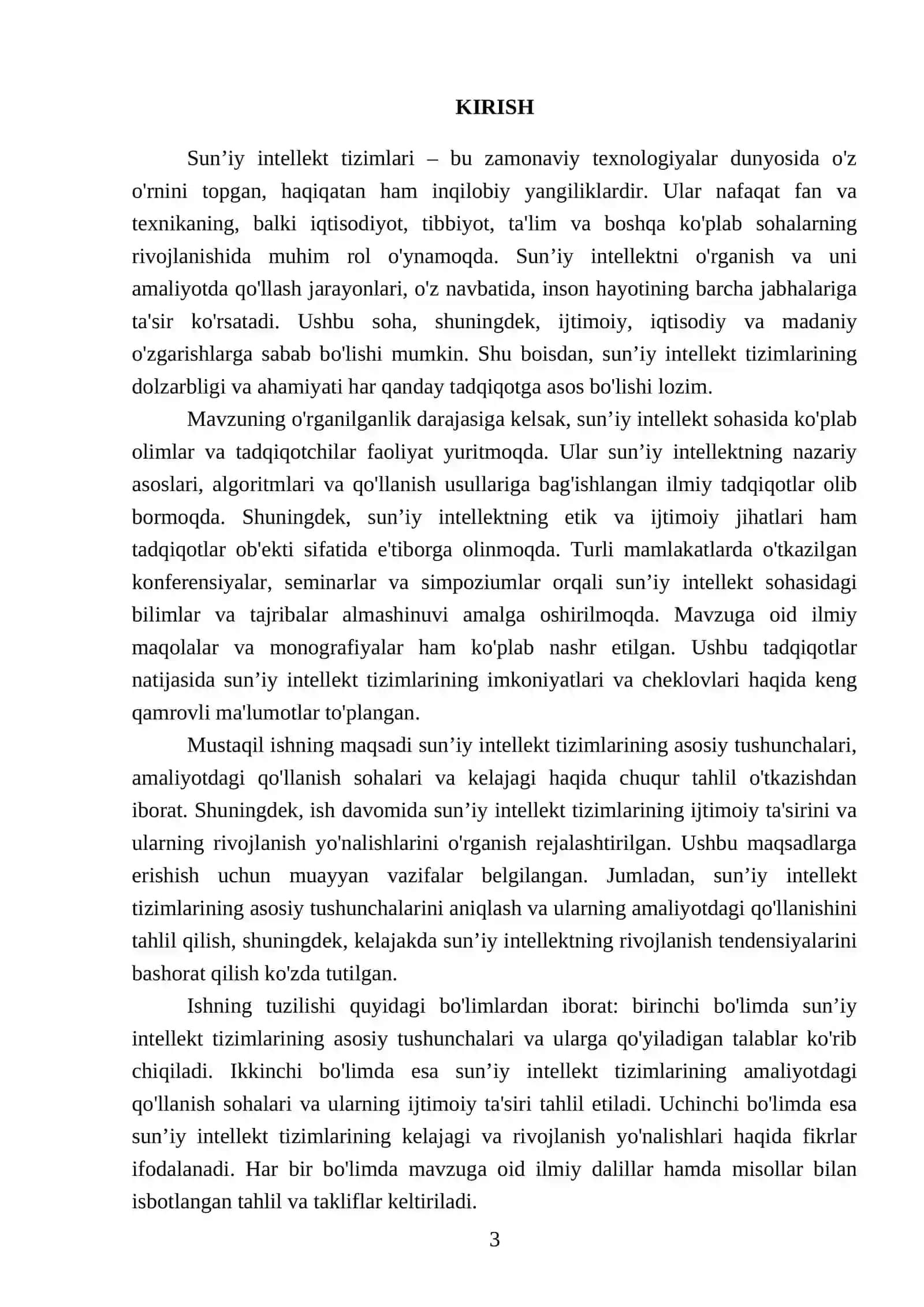 Sunʼiy intellekt tizimi 3