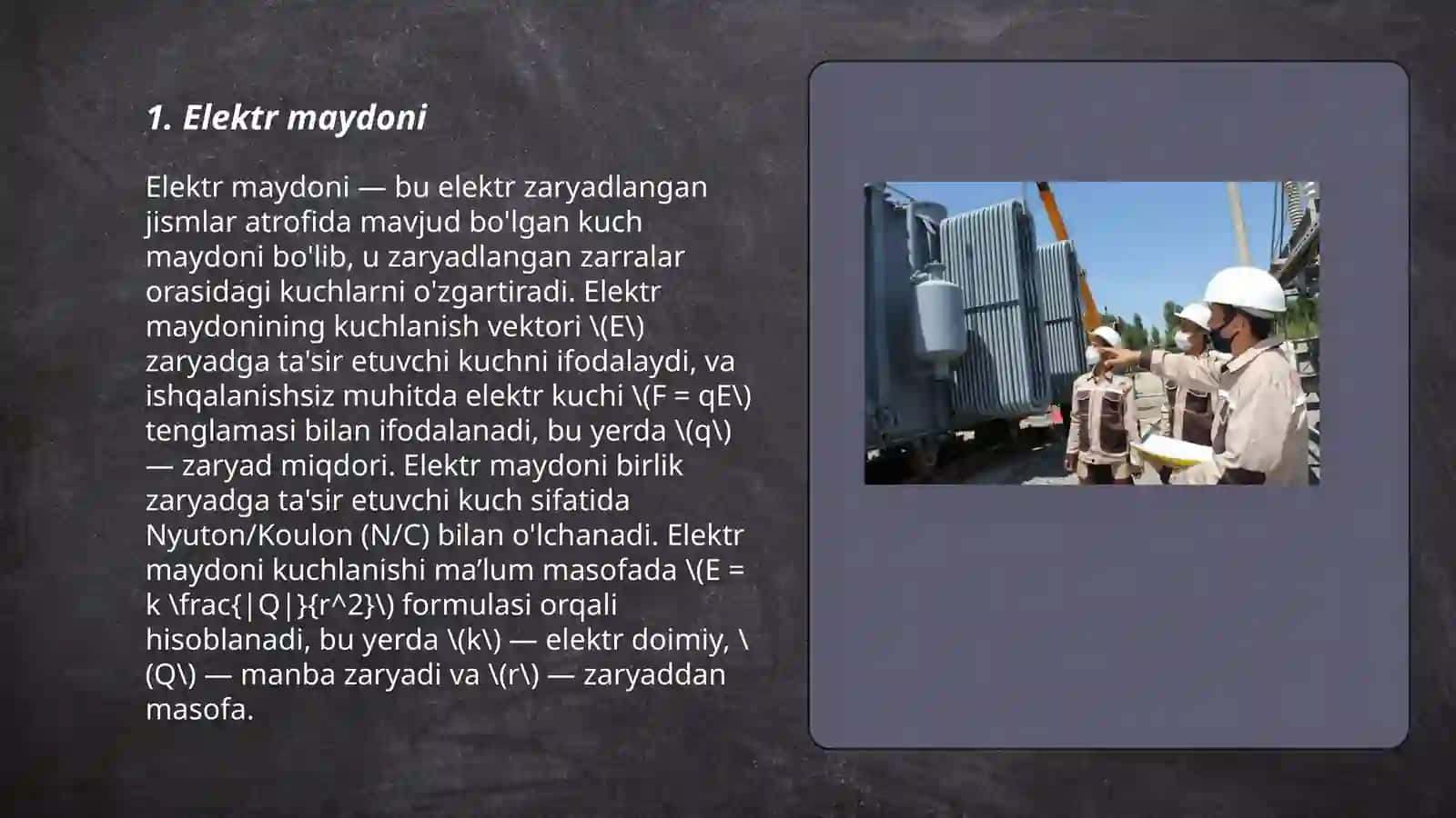 Elektr maydoni 3