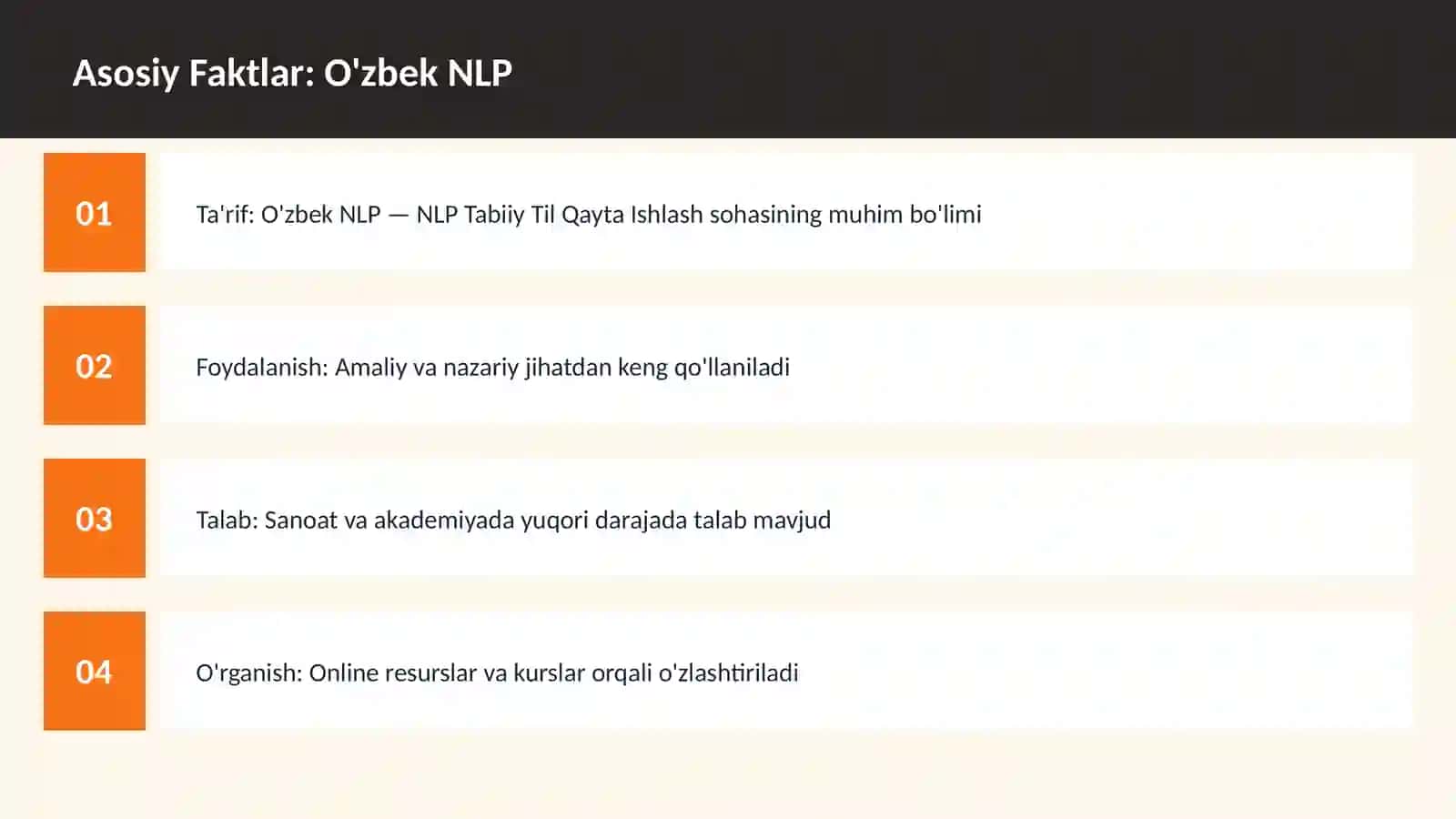O'zbek NLP 3