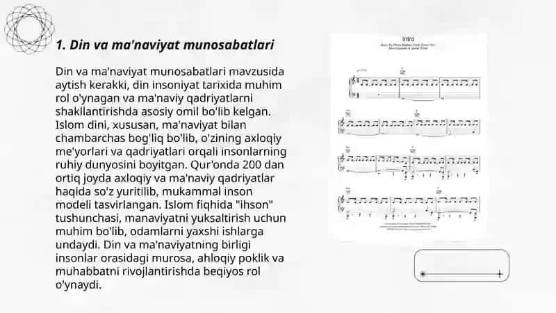 Din va ma'naviyat munosabatlari 3
