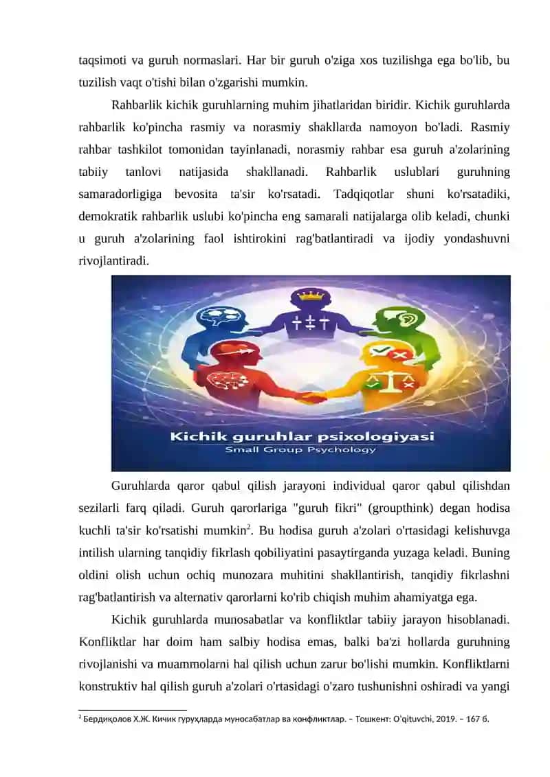 KICHIK GURUHLAR PSIXOLOGIYASI 3