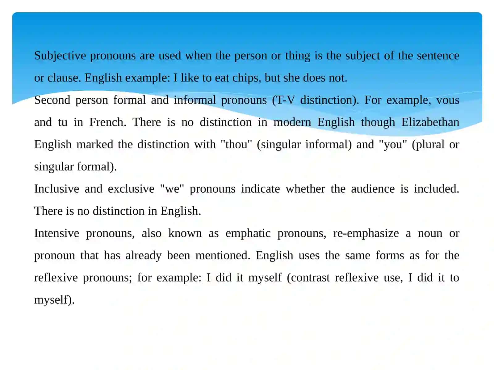 Pronoun 3