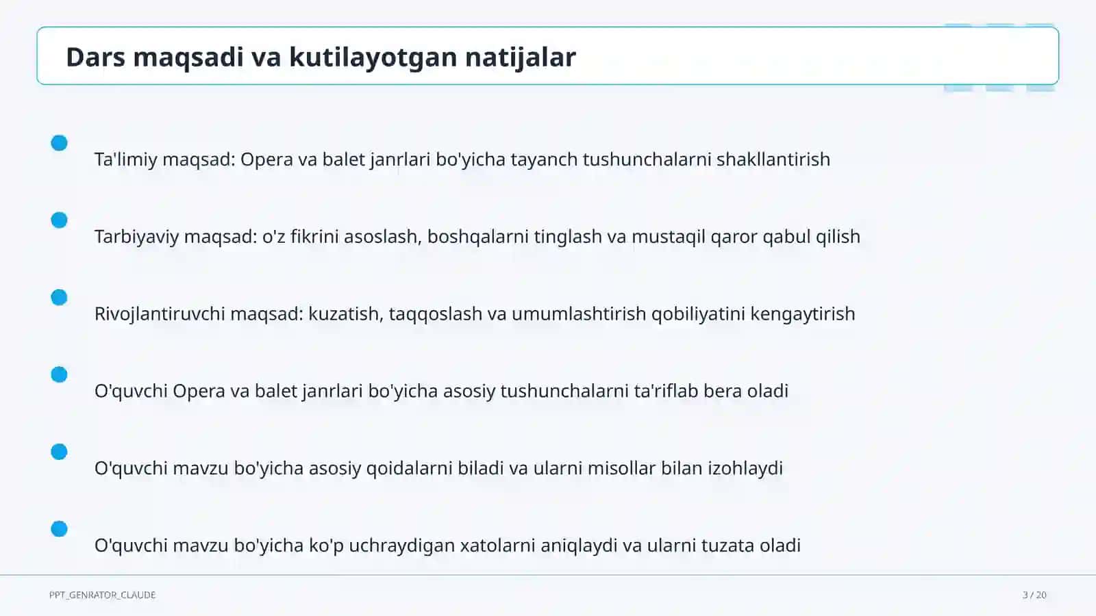 Opera va balet janrlari (6-sinf) 3