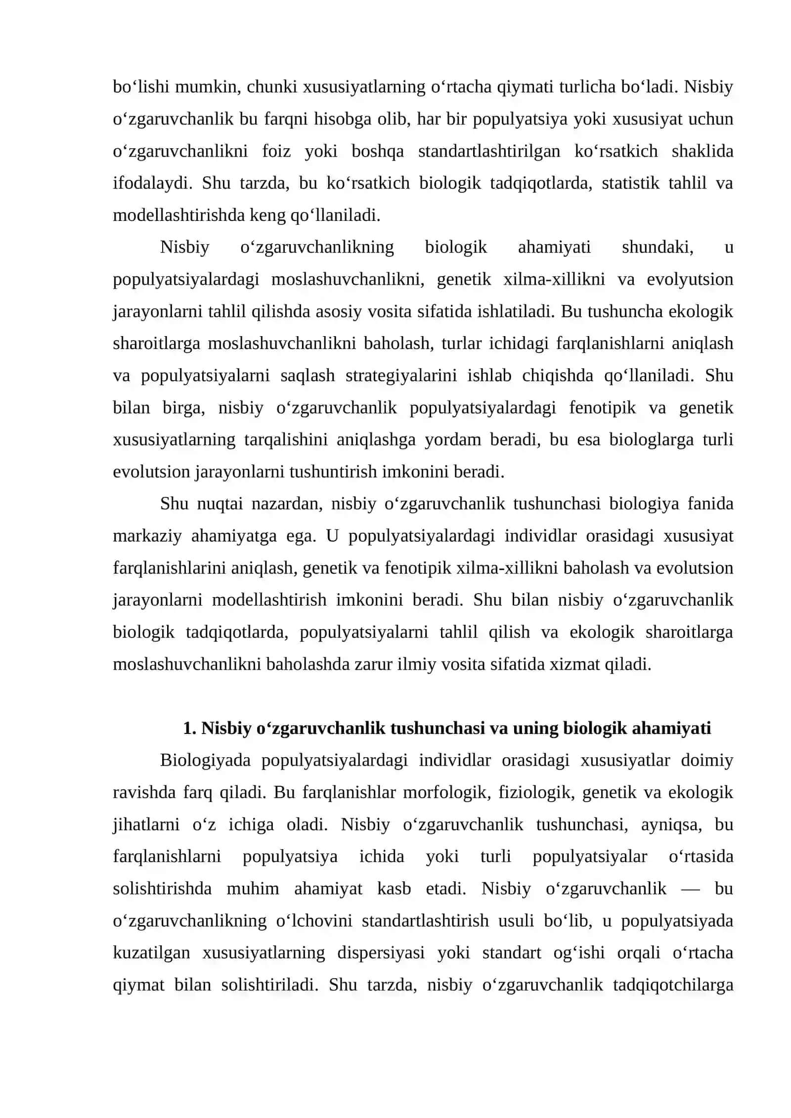 Nisbiy o‘zgaruvchanlik 3