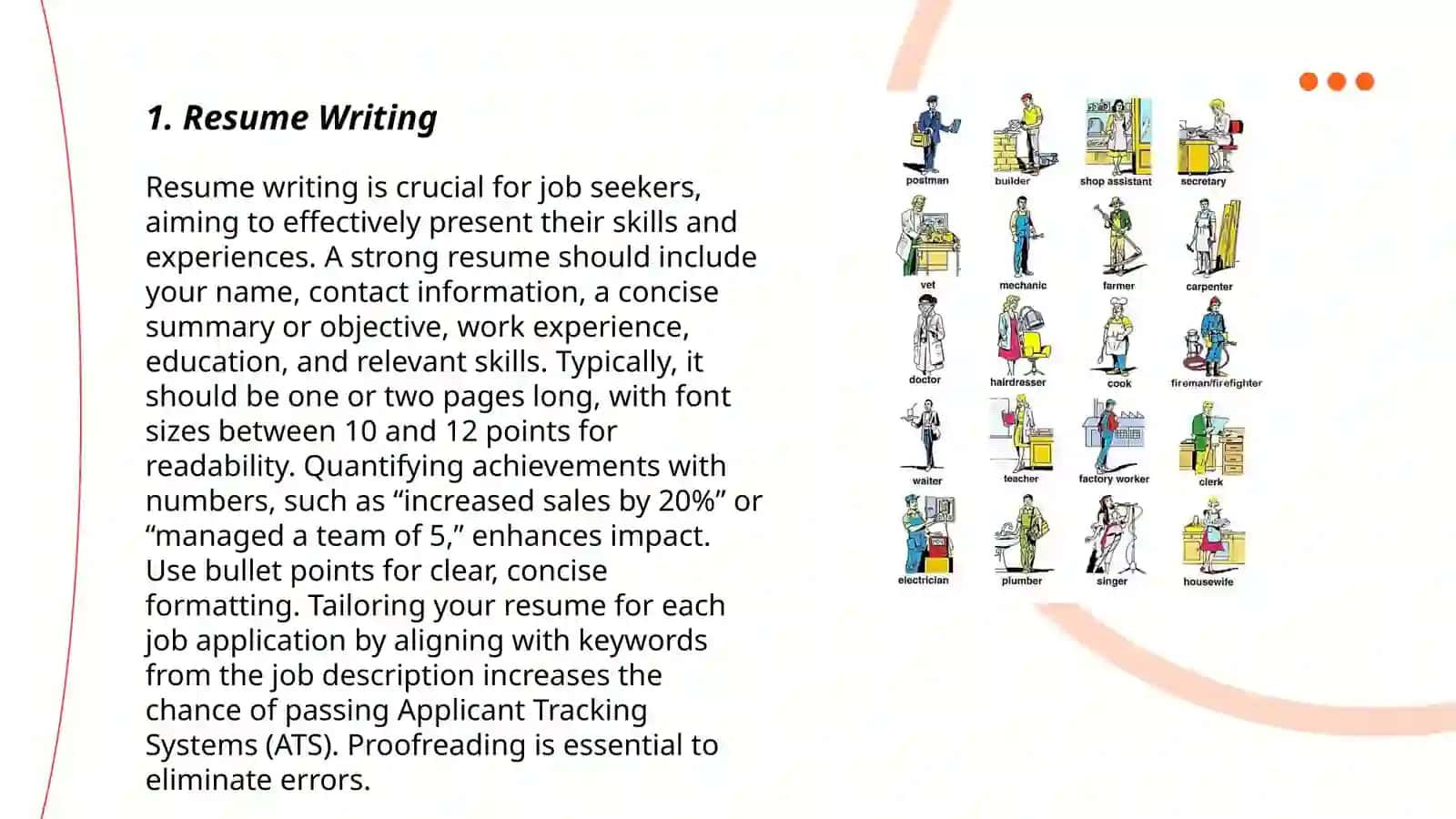 Resume Writing 3