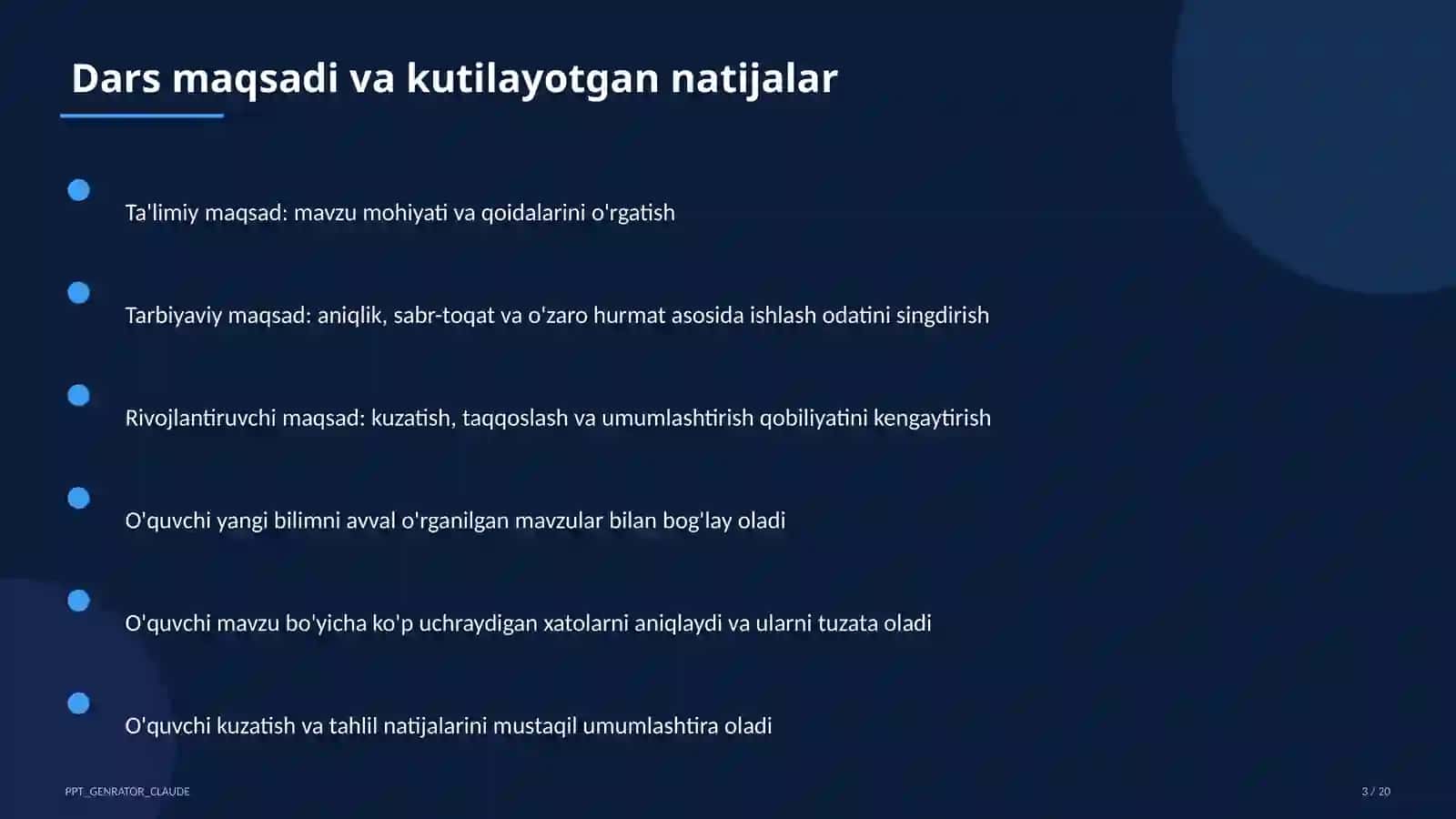 Qurilish chizmalari: bino plani (9-sinf) 3