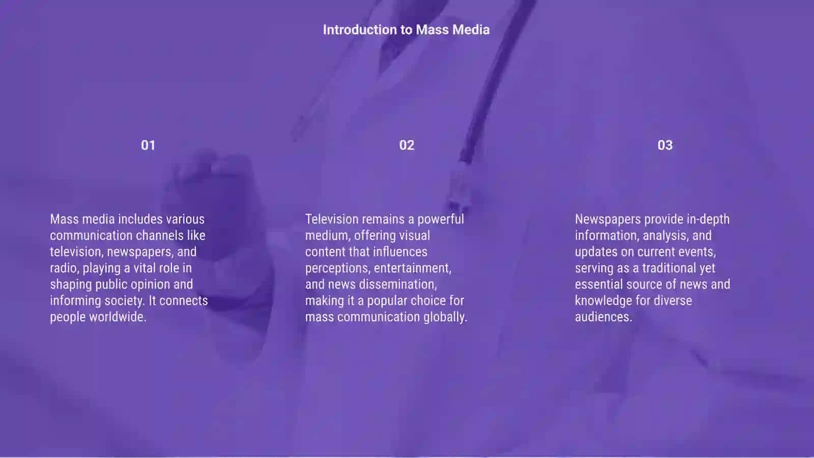 Mass media 3
