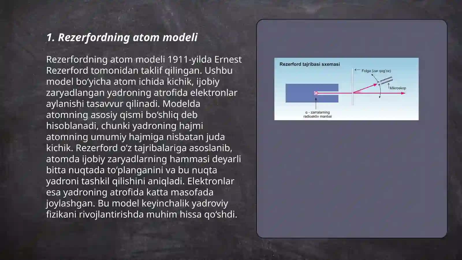 Rezerfordning atom modeli 3
