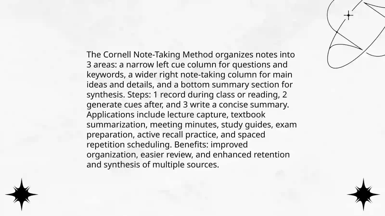 Cornell Note-Taking Method and Applications 3