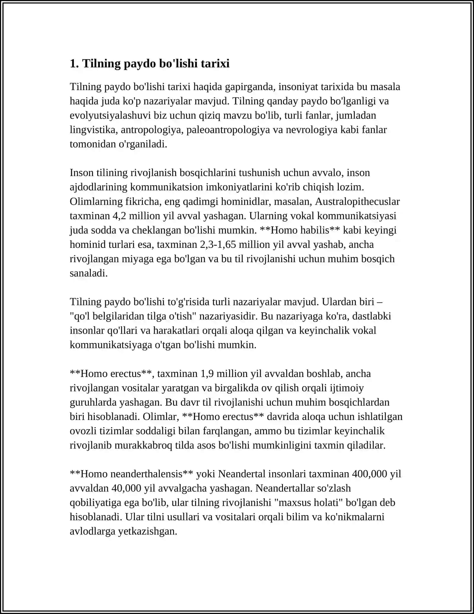 Tilning Paydo Bo'lishi Tarixi 3