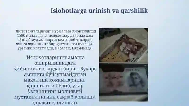 Buxoro amirligida pul islohoti 3