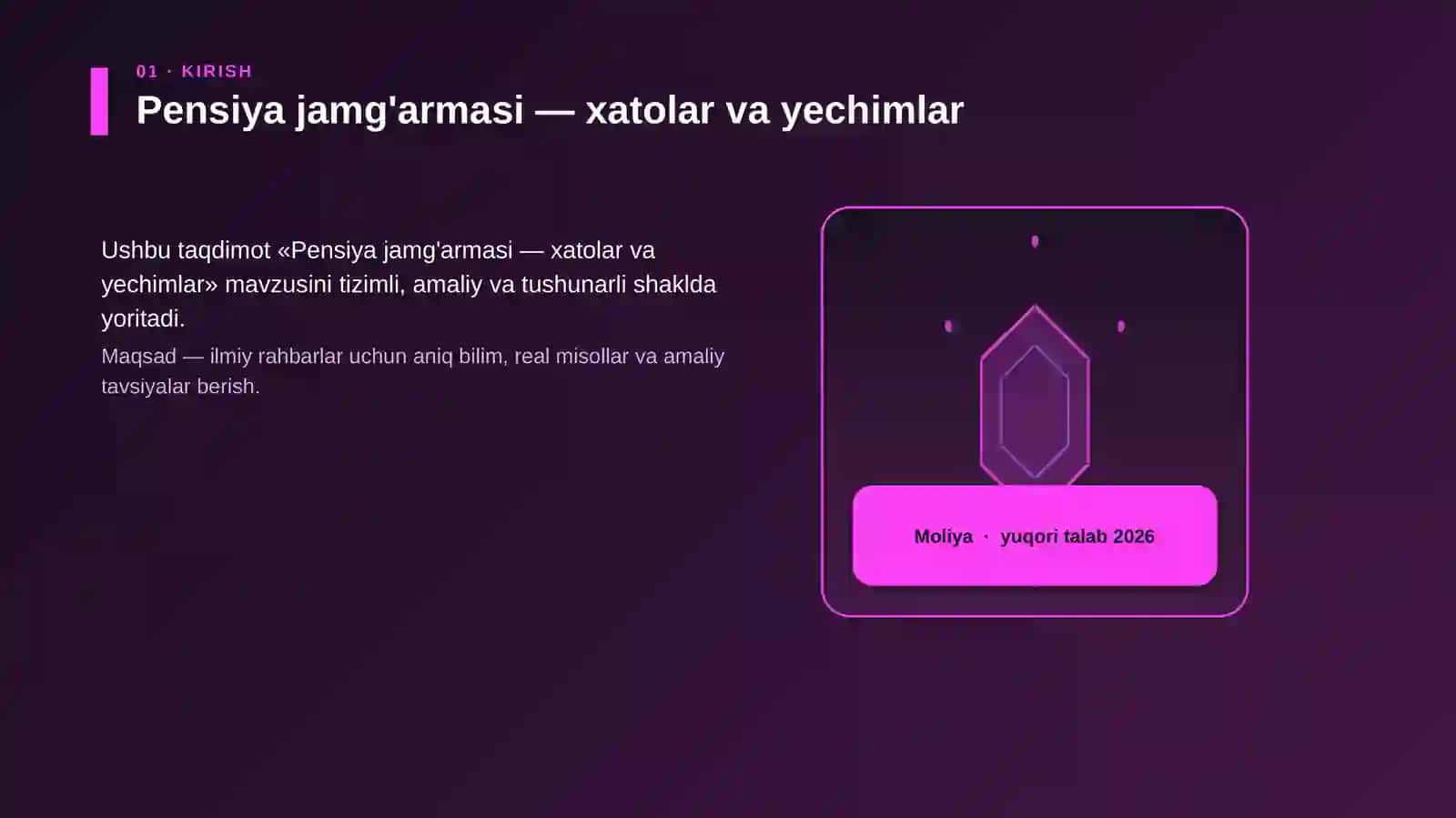 Pensiya jamg'armasi — xatolar va yechimlar 3