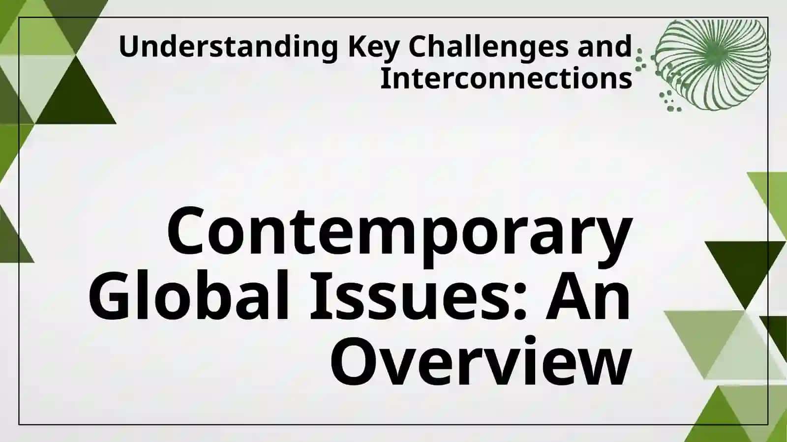 Contemporary global issues 3