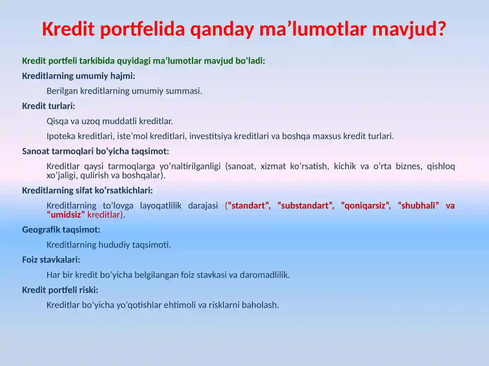 BANKKREDITPORTFELI 3