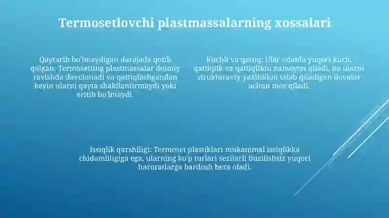 Termoreaktiv Plastmassalar 3