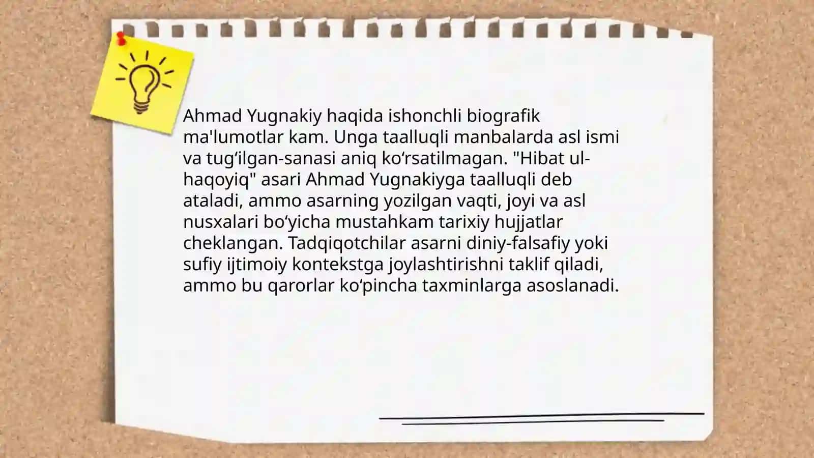 Ahmad Yugnakiy Hibat ul-haqoyiq asari 3