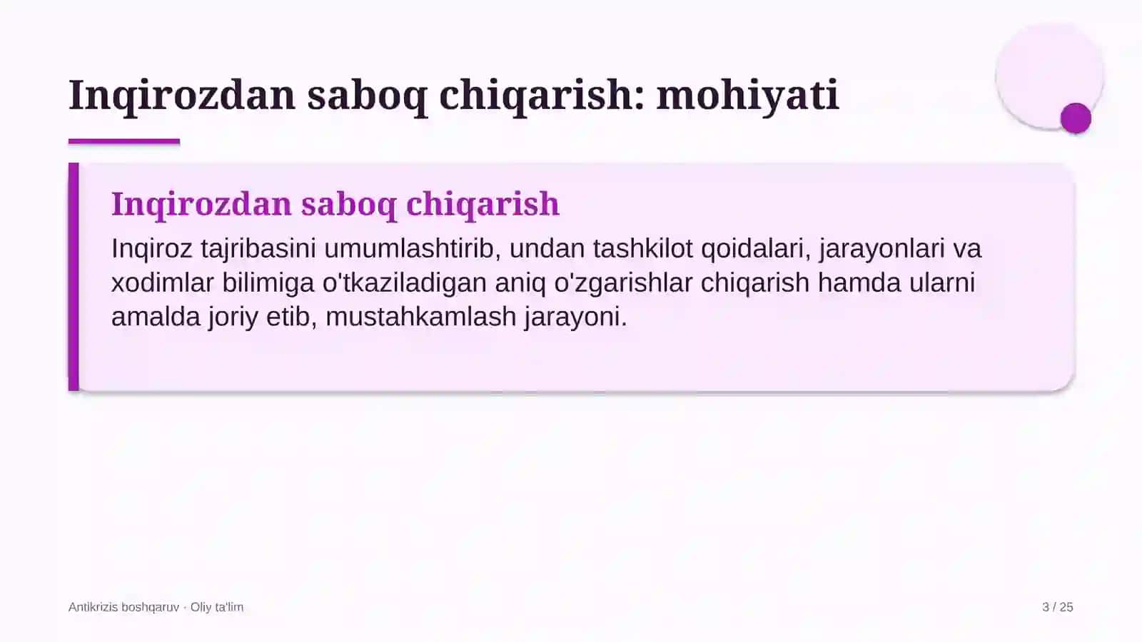 Hamshiralik ishida inqirozdan saboq chiqarish 3