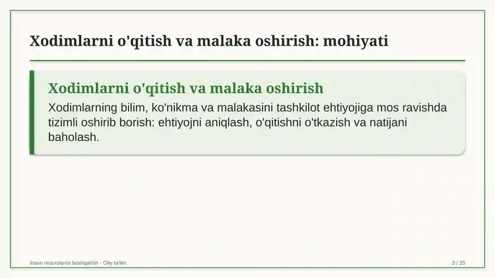 Texnikumlarda xodimlarni o'qitish va malakasini oshirish 3