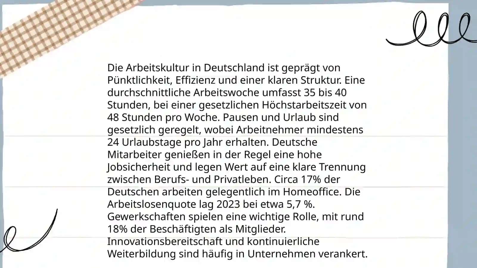 Arbeitskultur in Deutschland 3