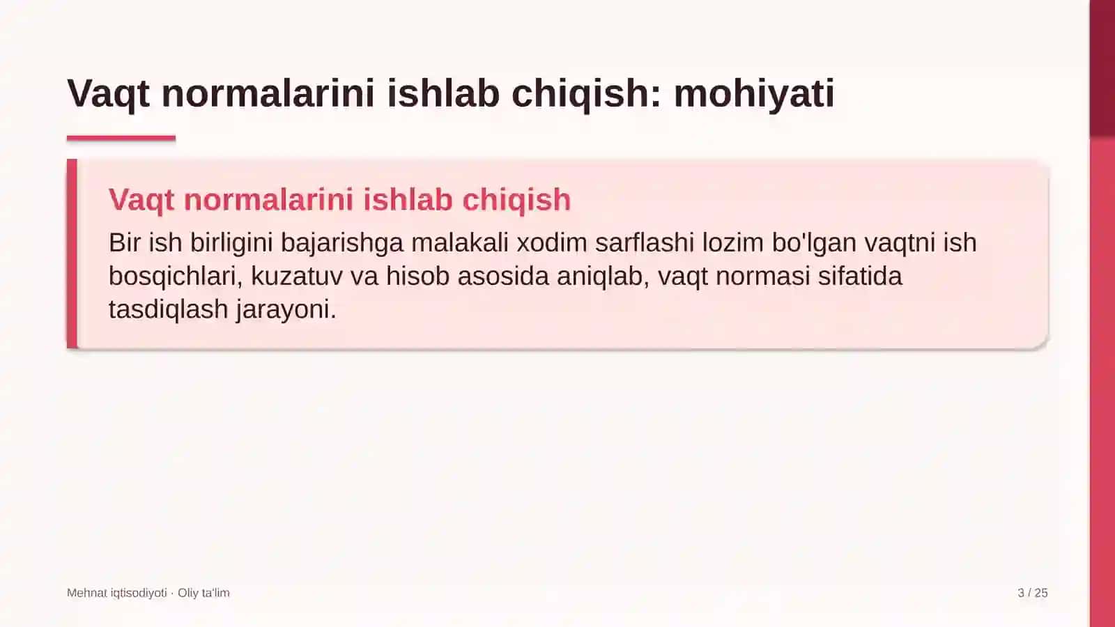 [Xususiy maktablarda vaqt normalarini ishlab chiqish] 3