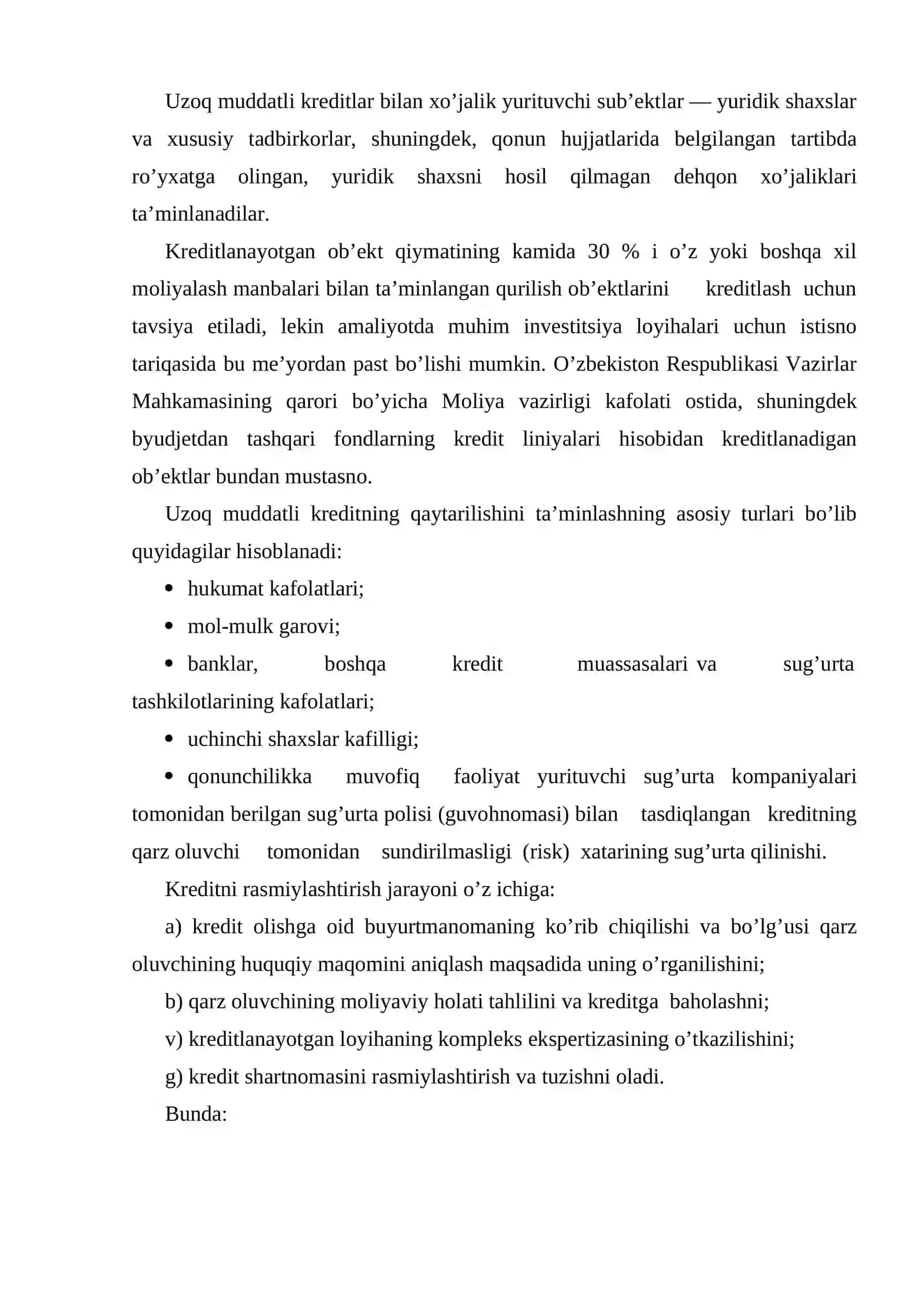 Investitsiya faoliyatini kreditlash 3