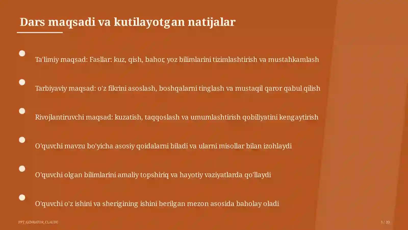 Tabiatshunoslik (1–4) 3