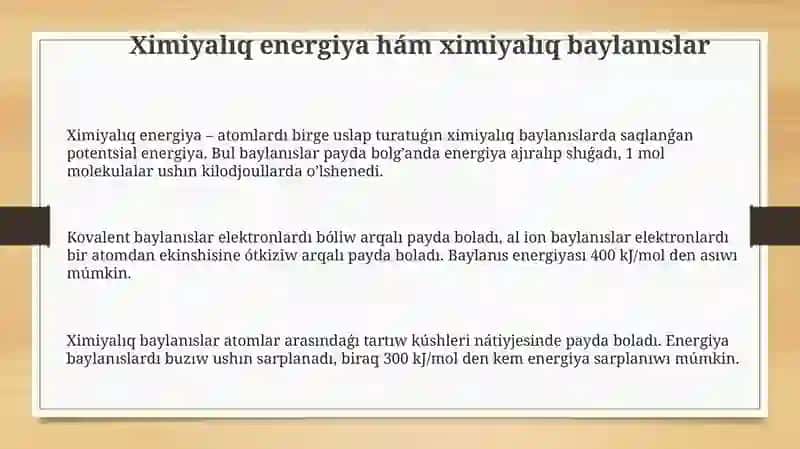 Ximiyaliq energetika 3