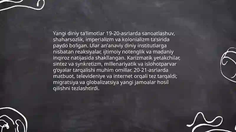 Yangi diniy taʼlimotlar va sektalar 3