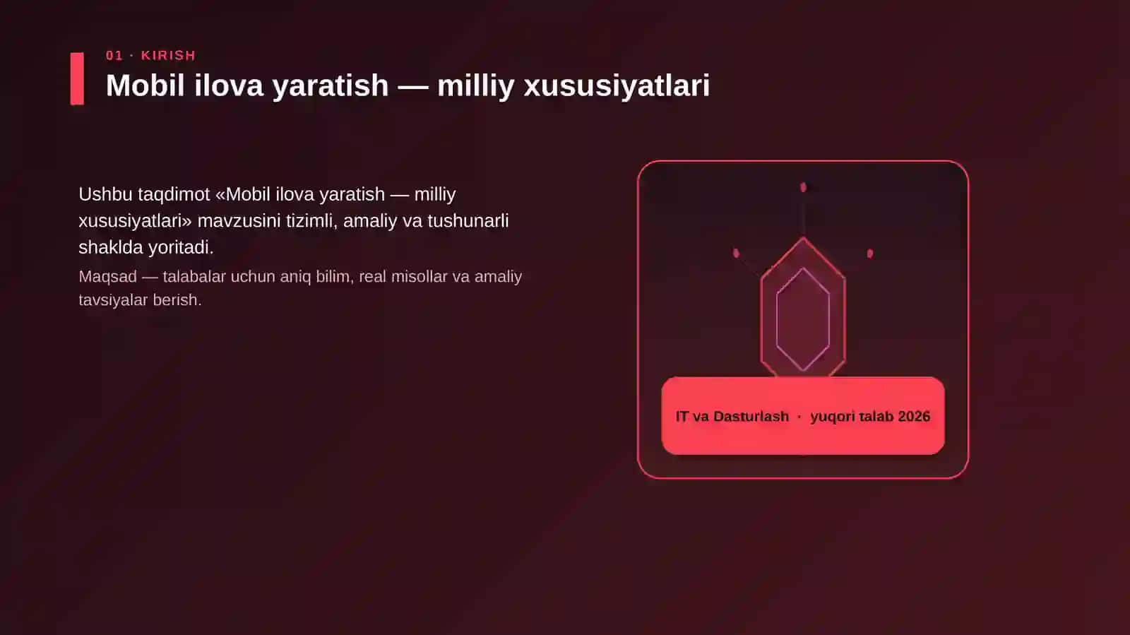 Mobil ilova yaratish — milliy xususiyatlari 3