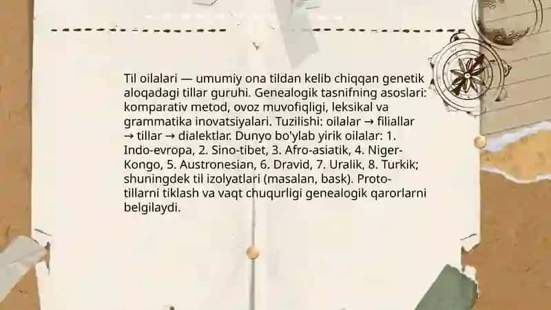 Dunyo tillari tasnifi 3
