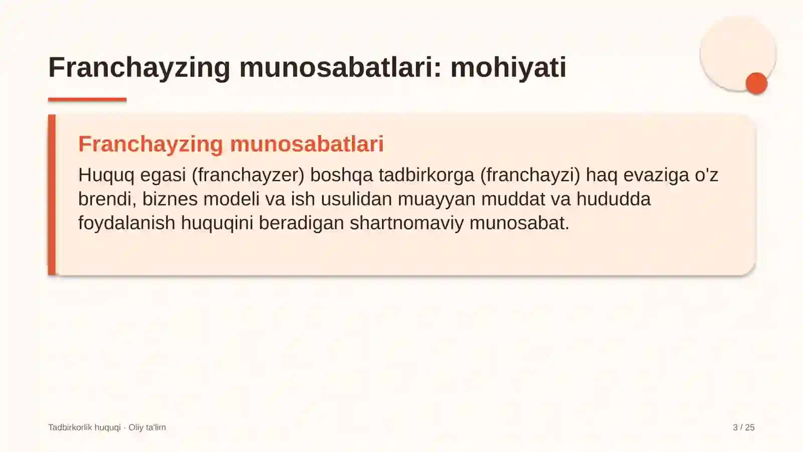 Ko'prik qurilishida franchayzing munosabatlari 3