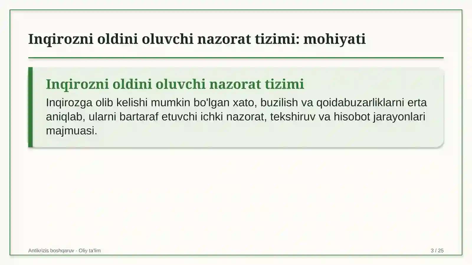 Interfeys dizayni studiyalarida inqirozni oldini oluvchi nazorat tizimi 3