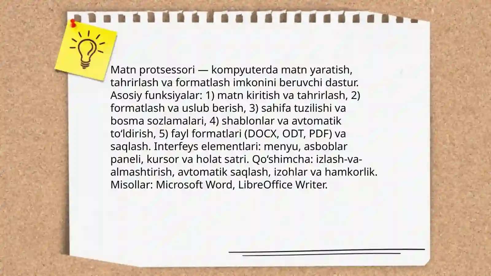 Matn protsessorida ishlash Abdumalikova Mehribon 3