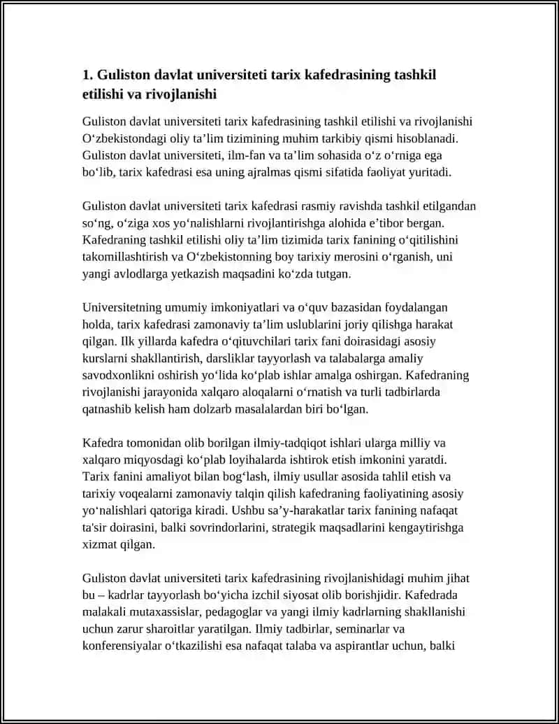 Guliston Davlat Universiteti Tarix Kafedrasi 3
