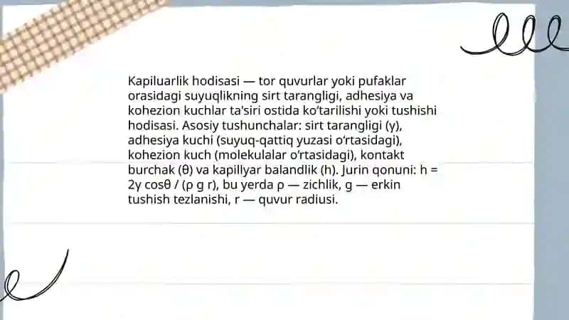 Kapiluarlik hodisasi 3