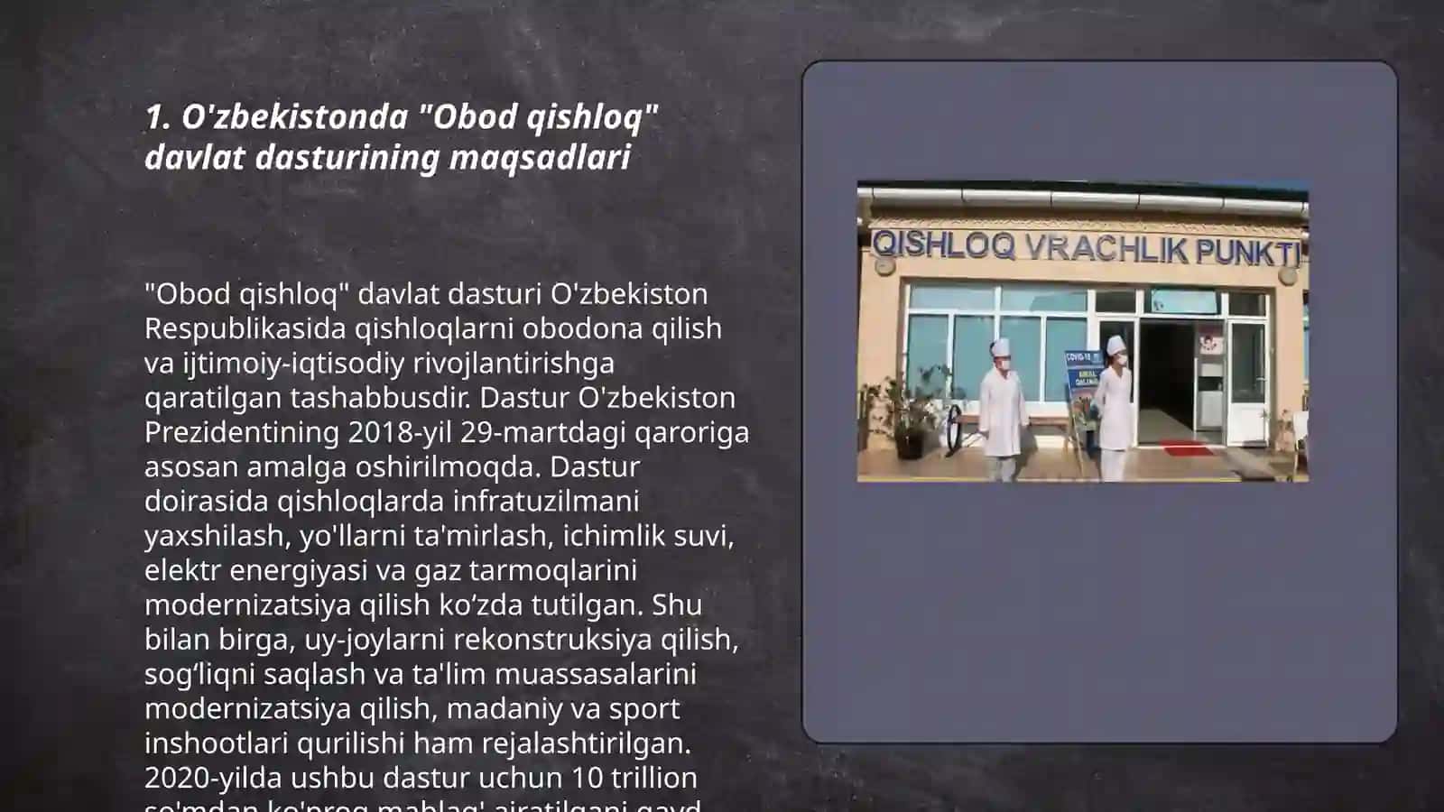 Obod qishloq davlat dasturi 3