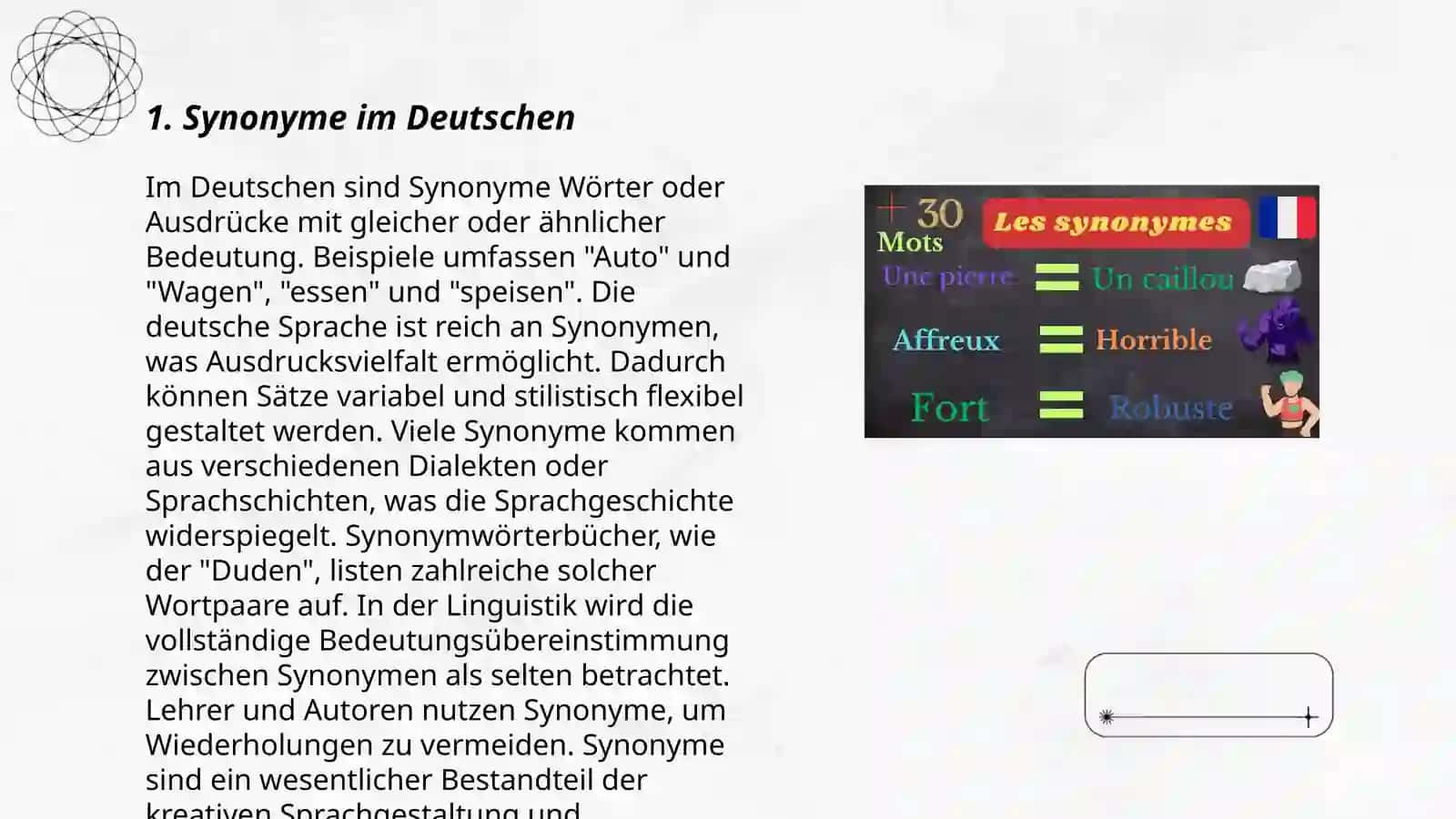 Synonyme und Antonyme 3