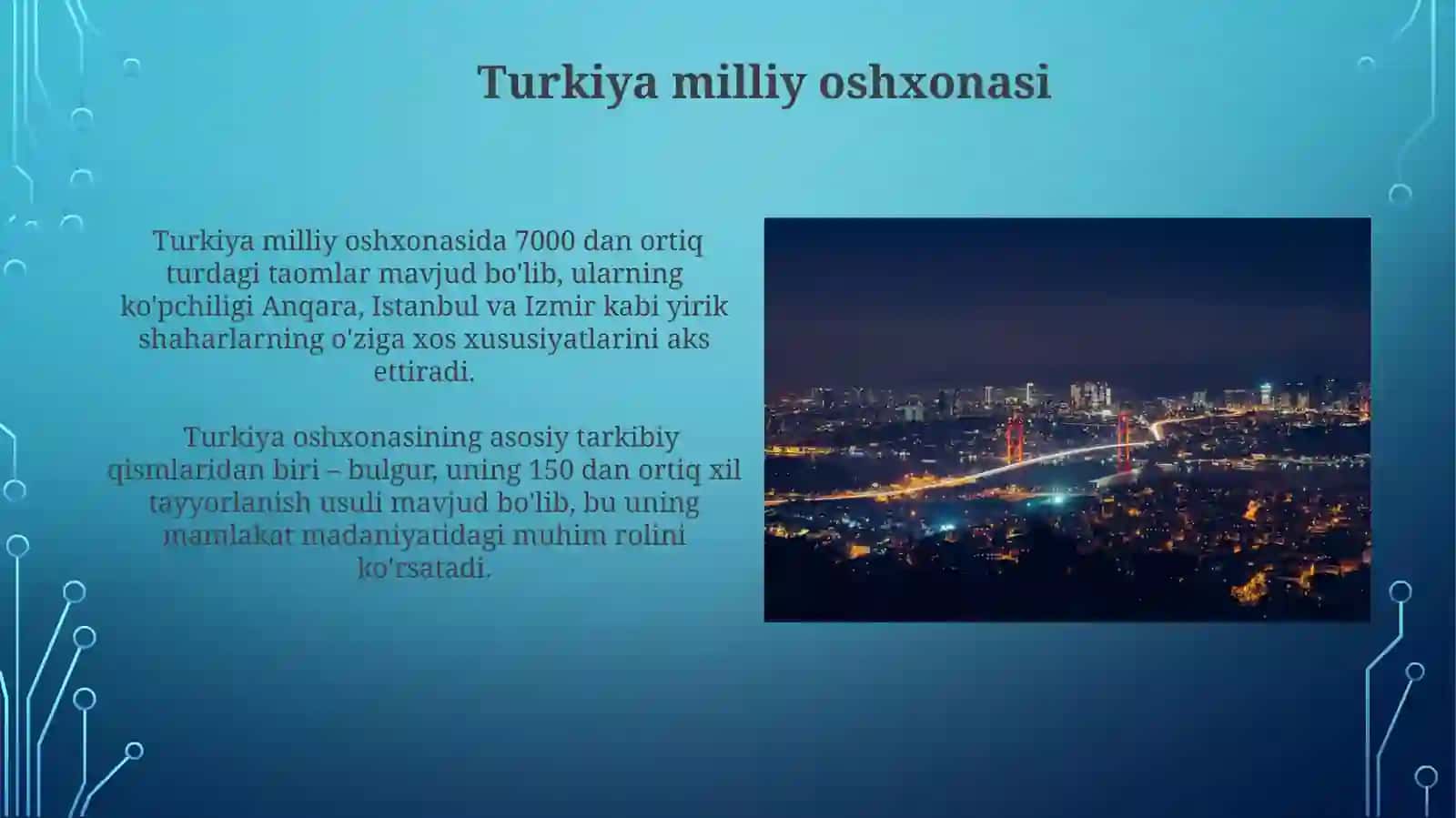 Turkiya Milliy Oshxona 3