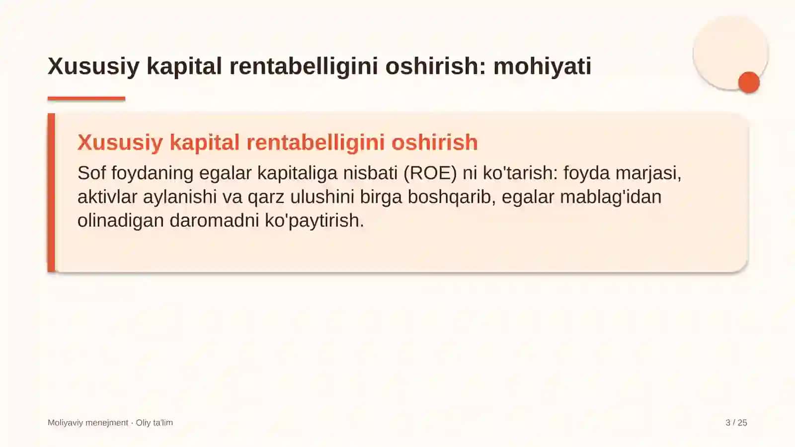 qon quyish markazlarida xususiy kapital rentabelligini oshirish 1086 3