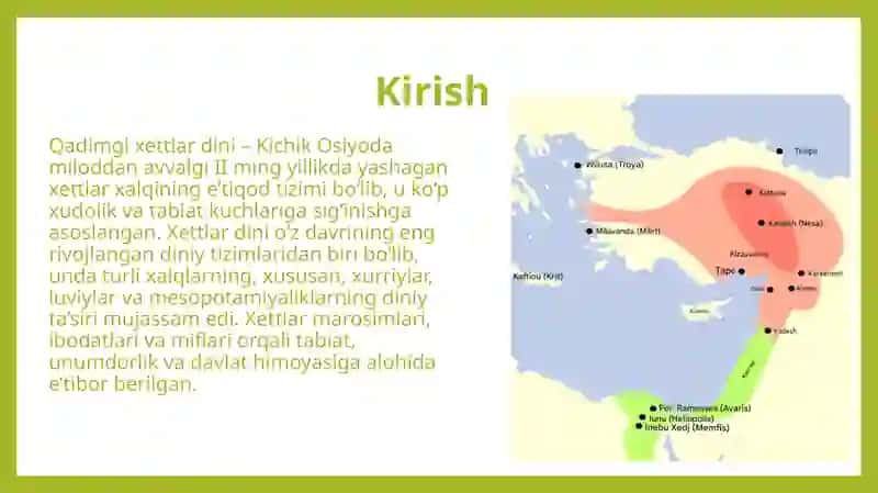 Qadimgi xettlar dini. 3
