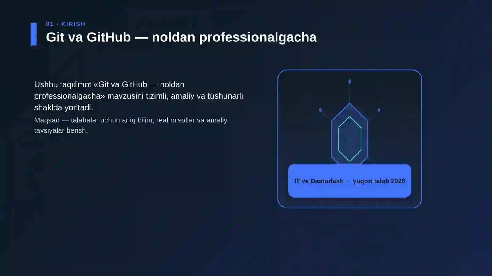 Git va GitHub — noldan professionalgacha 3