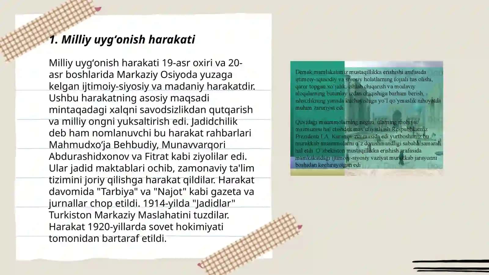 Milliy uygʻonish harakati 3