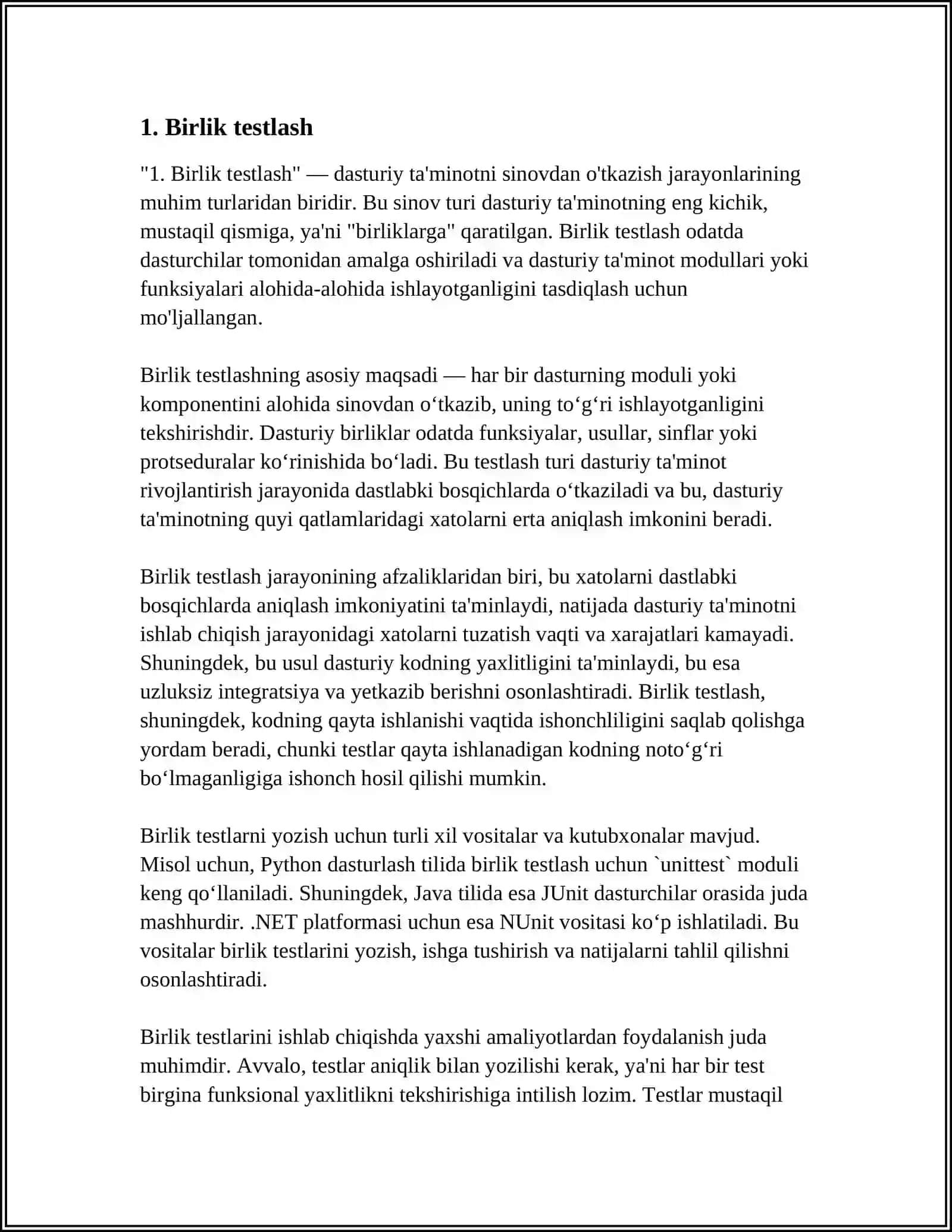 TESTLASH TURLARI (TYPES OF SOFTWARE TESTING) 3