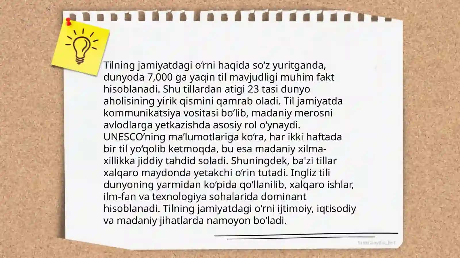 Til haqida umumiy ma'lumot 3