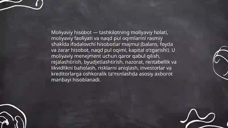 Moliyaviy hisobot 3