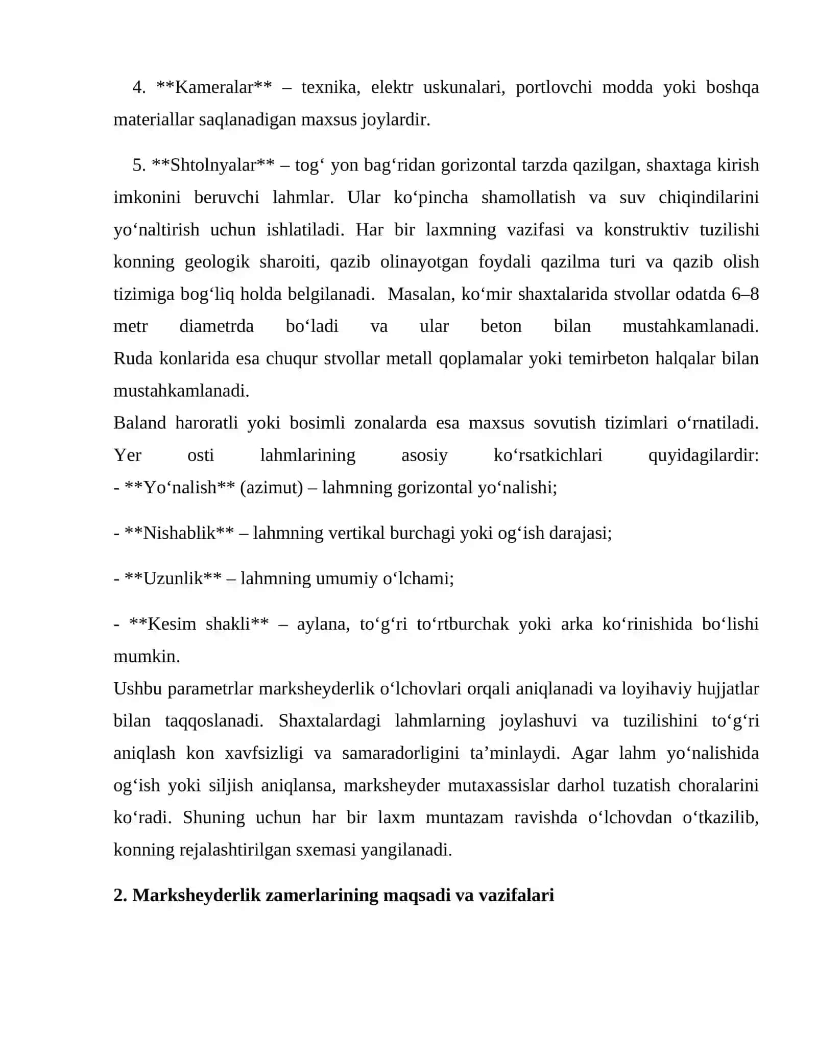 Yer osti kon lahmlari marksheyderlik zamerlari 3