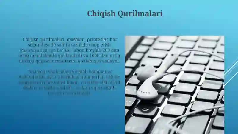 Chiqish Qurilmalari 3