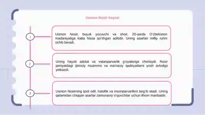 Usmon Nosirning hayoti 3