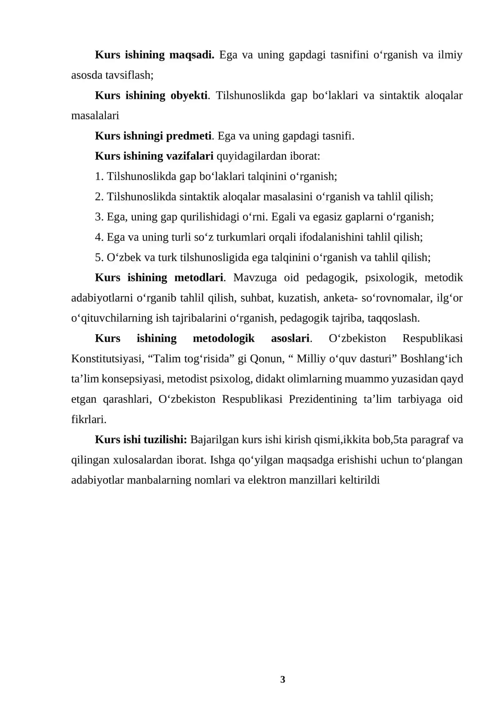 EGA VA UNING GAPDAGI TASNIFI 3