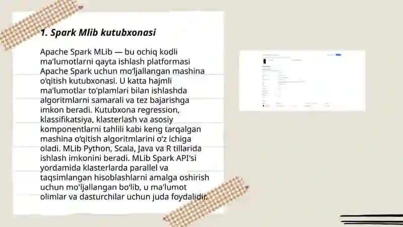Apache Spark MLib 3